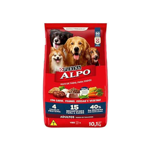 Purina Alpo Alpo - Ração Cães Adultos Carne E Frango 10,1Kg