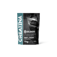 Creatina Monohidratada 1kg 100% Pura Importada Soldiers Nutrition Suplemento Performance Muscular Força