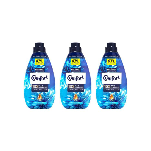 Kit Amaciante Comfort Intense Concentrado 1,5L - 3 Unidades
