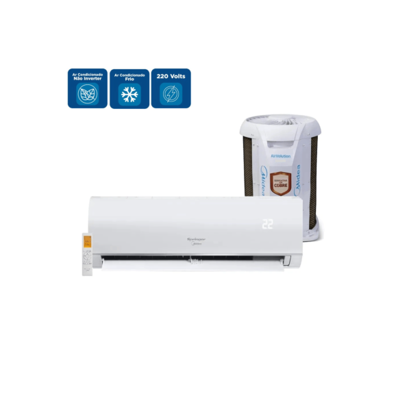 Ar Condicionado Split Hi Wall Springer Midea AirVolution 9000 BTU/h Frio 42AFFCI09S5 - 220 Volts