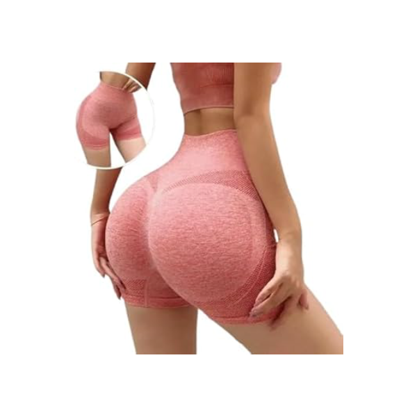 Short Modelador de Bumbum para Academia, Cós Alto Antideslizante, Compressão e Efeito Lifting, Ideal para Treino