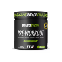 Suplemento Em Pó Pre Treino Pre Workout 300g Sabor Maça Verde FTW - DIABO VERDE