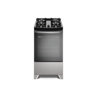 Fogão 4 Bocas Electrolux Prata Mesa Vidro Tripla Chama Fe4gs