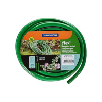 Tramontina Mangueira Flex Com Engates Rosqueados E Esguicho Em Pvc Verde 10 M