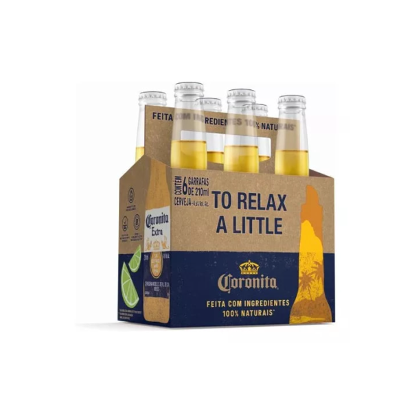 Cerveja Coronita Extra American Lager 210ml 6 u