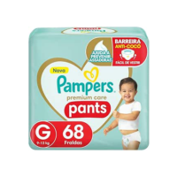 Fralda Pampers Pants Premium Care G - 68 fraldas
