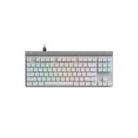 Teclado Mecânico Gamer Logitech G515 com Design TKL, RGB LIGHTSYNC e Switch GL Brown Tactile, USB-C Removível, Branco - 920-012869