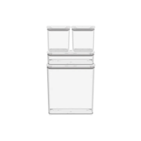 Conjunto Coza 4 Potes Herméticos Modo - Cristal
