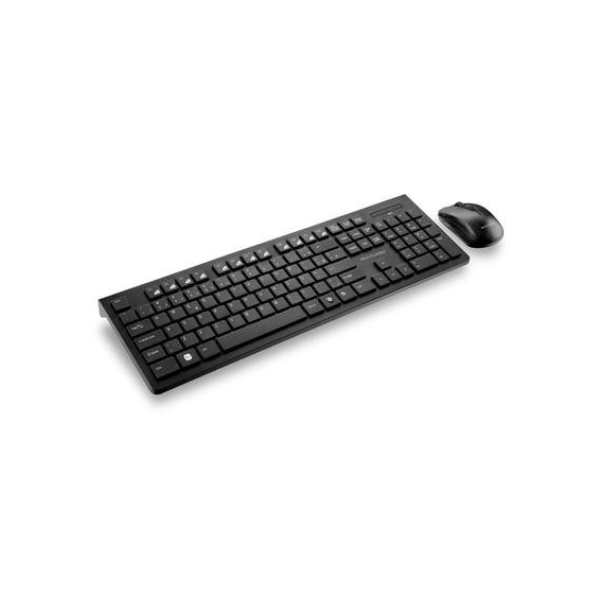 Kit Multi Teclado e Mouse Sem Fio Slim, 1200 DPI, Conexão USB, ABNT2, Preto - TC212