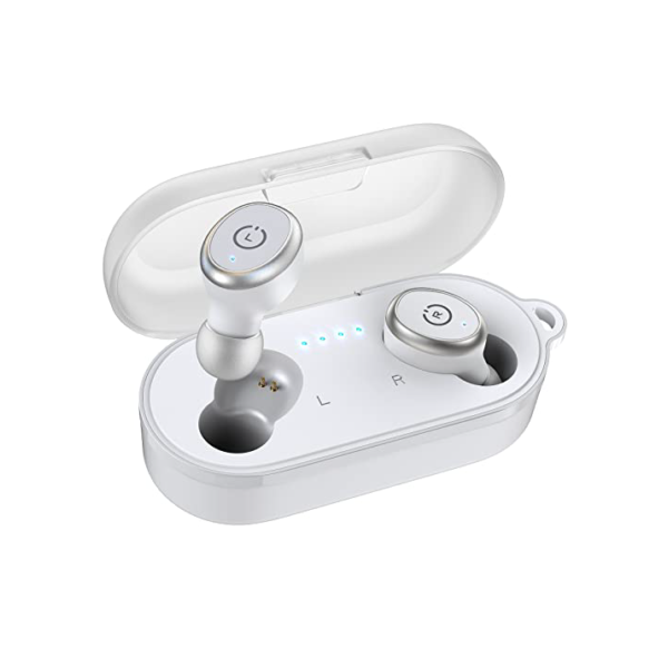 TOZO T10 (Edição Clássica) Auscultadores sem fios Bluetooth 5.3 Auscultadores estéreo à prova de água IPX8 no ouvido Auscultadores com microfone incorporado, 32 EQs predefinidos via APP