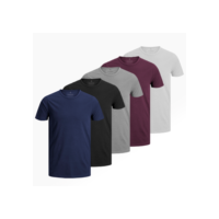 Kit 5 Camiseta Manga Curta em 100% Algodão ZAROC