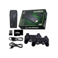 Vídeo Game Retrô Game Stick Lite 4k Hdmi 64gb 20.000 Mil Jogos Com 2 Controles Sem Fio