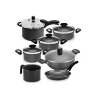 Jogo de Panela + Fervedor + Frigideira + Wok + Panela de Pressão Tampa Externa 7 Peças