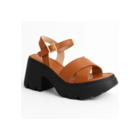 Sandália Feminina Plataforma Sola Macia Leve Tratorada Flatform Blogueira Influencer