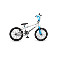 Bicicleta Infantil Aro 20 Bmx V-Brake Branco e Azul Gottbike