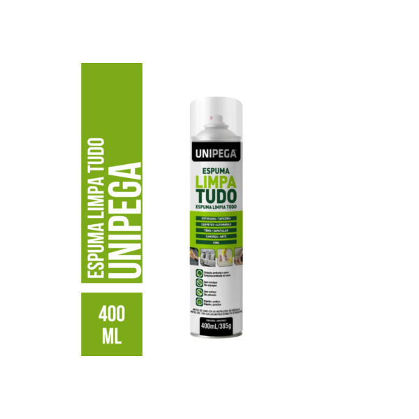 Espuma Mágica Limpa Tudo Tênis Sofa Paredes Pisos 400ml Unipega