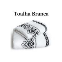 Jogo de Toalhas Branca 100% Algodão Grande 80cm x 150cm LUXO