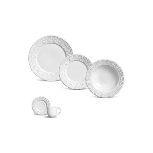 Aparelho De Jantar 20 Peças Madeleine Branco