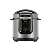 Panela Elétrica Pe-60-6l Digital Pressão 6l Mondial Cor Preto Frequência 60hz