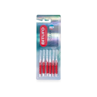 Escova Interdental Bitufo Interclean Extrafina Cilíndrica 3 milímetros 6 unidades, Bitufo