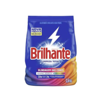 Brilhante Limpeza Total - Lava-Roupas Em Pó Roupas Brancas E Coloridas Ativo Concentrado Pacote 1 6Kg