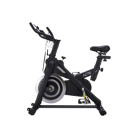 Bicicleta ergométrica Acte Sports E34 spinning preto e cinza