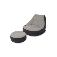 Poltrona Ultra Lounge com Pufe (99cm x 130cm x 76cm) com mesa turca (64cm x 28cm)