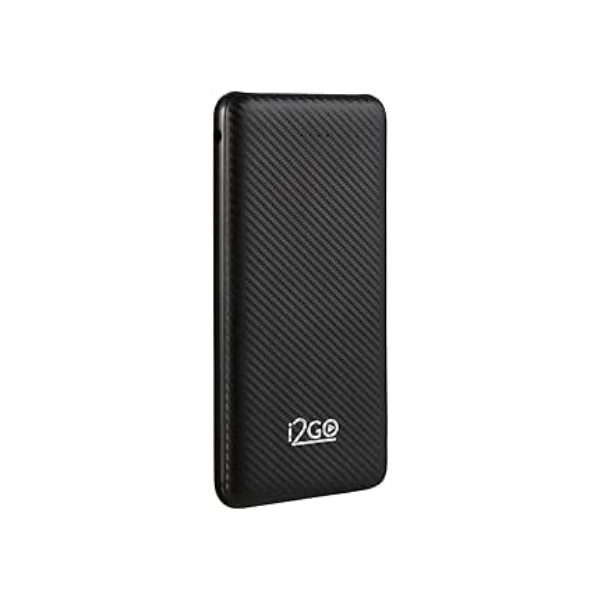 Carregador Portátil (Power Bank) I2GO 10000mAh 2 Saídas USB + 1 Saída/Entrada USB-C Preto - I2GO Plus