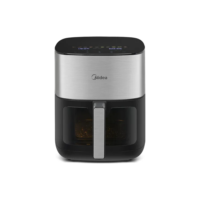 Fritadeira Air Fryer 6l Smart Chef Pro Midea Cor Inox