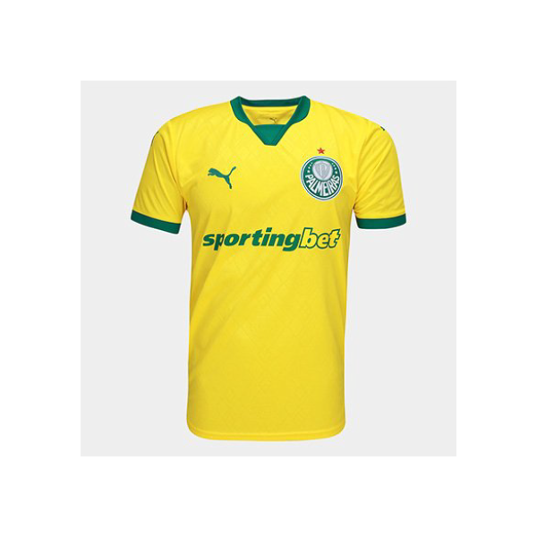 Camisa Palmeiras III 25/26 s/n Torcedor Puma Masculina - Amarelo