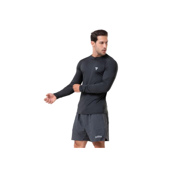 Camisa Termica Maculina Protecao Uv50 (BR, Alfa, G, Regular, Preto)