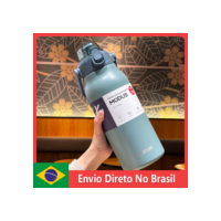 MODUS Garrafa Térmica de Viagem Vacuum Inox com Palha Copo Térmica Fria e Quente Vácuo