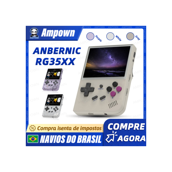 Anbernic rg35xx console de jogos portátil processador h700 3.5 ''tela ips sistema linux retro console de vídeo portátil 2024 novo modelo