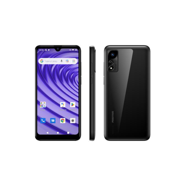 Smartphone Positivo Twist 5 64GB Preto 3G Unisoc 1GB RAM 6,26" Câm. 8MP + Selfie 8MP Dual Chip