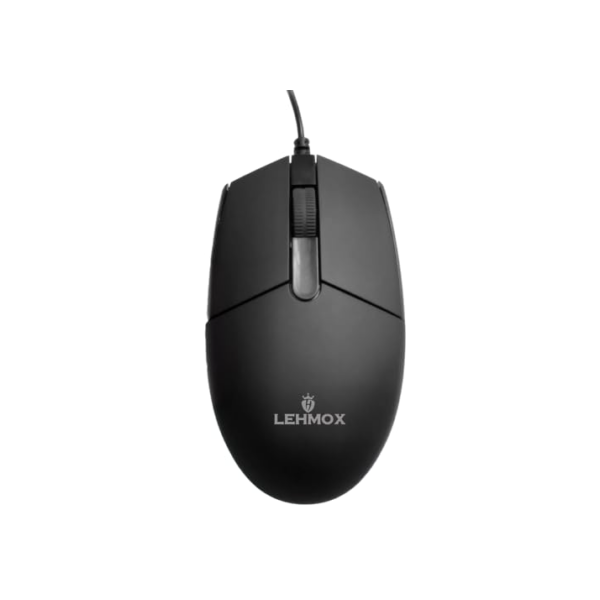 Mouse USB Preto Optico 1600 DPI Ergonomico Design Clássico Plug and play