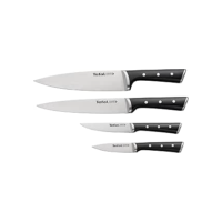 Kit de Facas 4 Peças Ice Force: Descascador 9 cm, Chef 20 cm, Faca universal 11 cm, Faca de corte 20 cm - Feita de Aço Inox Alemão, Cabo Ergonômico e Versátil