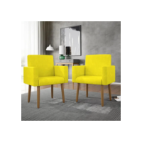Kit 02 Poltronas Decorativa Sala Oferta - Balaqui Decor