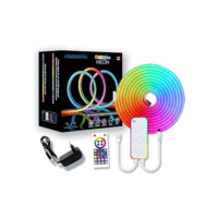 Fita Led Inteligente DreamColor Neon Novadigital CLW-NEON RGBIC 6803 Efeito Neon Tuya e SmartLife - Rolo de 5 Metros - Compatível com Alexa e Google Assistente
