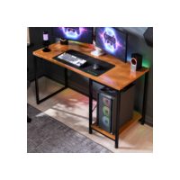 Mesa Escrivaninha Gamer E  Para Home Office E Tokio Estilo Industrial Com Prateleira