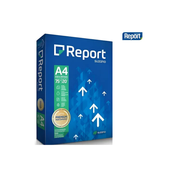 Papel A4 Sulfite Cor Branco 75g 500 Folhas Premium Resma