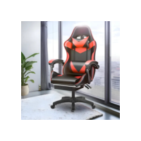 Cadeira Gamer Premium Escritório Confortável Giratória 360º Reclinável Setup Jogos Cor Vermelho
