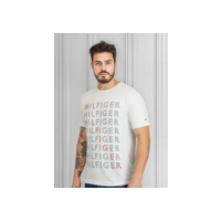 Camiseta Tommy Hilfiger Masculina Logo Repeat Tee Branca