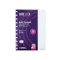 Bloco refil grande pautado 90g com 50 folhas Cirg4003 Caderno Inteligente