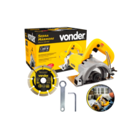 Serra Mármore Profissional Tipo Makita Vonder Smv1300s - Madeira, Concreto 220V/127V + Disco