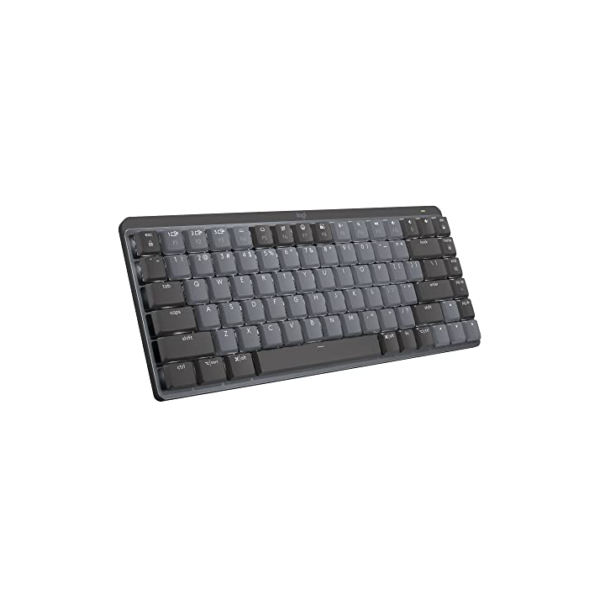 Teclado Mecânico sem fio Logitech MX Mechanical Mini com Teclas Retroiluminadas Tactile Quiet, Conexão USB ou Bluetooth Easy-Switch para até 3 dispositivos e Bateria Recarregável