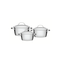 Jogo de Panelas com Fundo Triplo 3 Peça, Tramontina, 65660220, Inox
