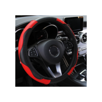 Capa do Volante e Cinto de Segurança Antiderrapante em Fibra de Carbono para Carro
