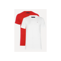 Kit Camisetas Tommy Hilfiger Essential Vermelha/branca