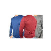 Kit 3 Camisetas  Manga Longa MESCLA. Uso casual e esportivo.