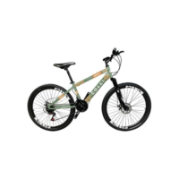 Bicicleta Aro 26" Colli Mônaco Freio a Disco de Aço 21 Marchas - Verde+laranja
